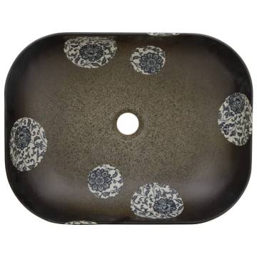 Countertop Basin Multicolour Rectangular 48x37.5x13.5 cm Ceramic