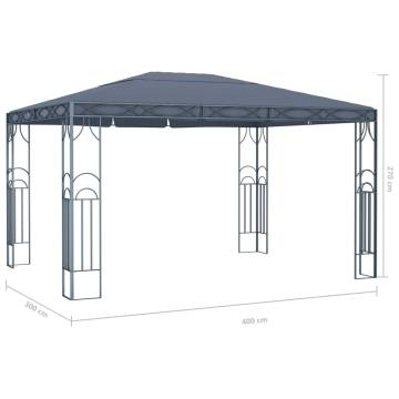 Gazebo 400x300 cm Anthracite