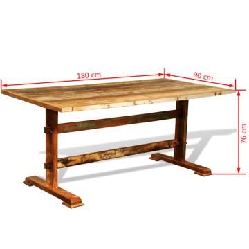 Dining Table Vintage Reclaimed Wood