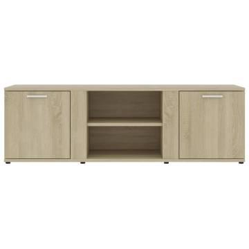 TV Cabinet Sonoma Oak 120x34x37 cm Engineered Wood