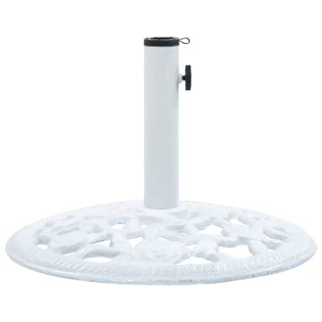 Umbrella Base White 12 kg 48 cm Cast Iron