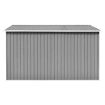 Garden Shed 257x298x178 cm Metal Grey