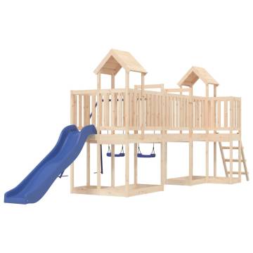 Outdoor Playset Solid Wood Pine