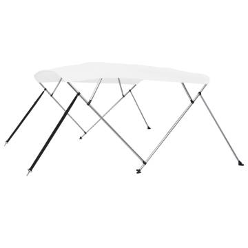 4 Bow Bimini Top White 243x196x137 cm