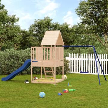 Outdoor Playset Solid Wood Pine