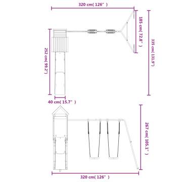 Outdoor Playset Impregnated Wood Pine