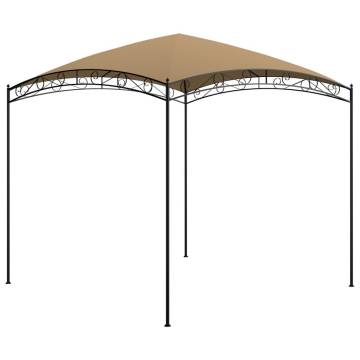 Gazebo 3x3x2.65 m Taupe 180 g/m²