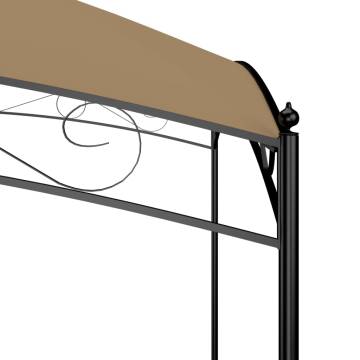 Gazebo 3x3x2.65 m Taupe 180 g/m²