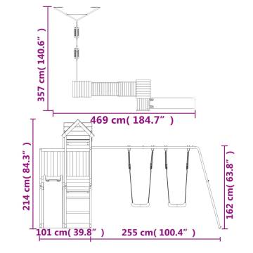 Outdoor Playset Solid Wood Douglas