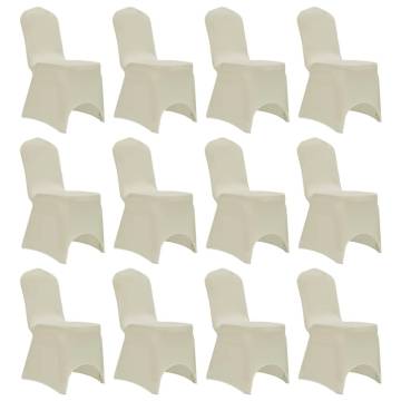 Chair Cover Stretch Cream 12 pcs