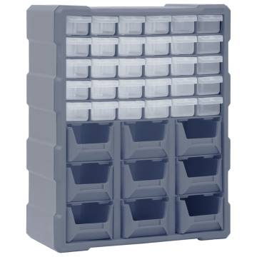 Multi-drawer Organiser with 39 Drawers 38x16x47 cm