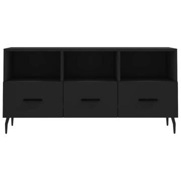 TV Cabinet Black 102x36x50 cm Engineered Wood