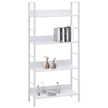 4-Layer Book Shelf White 60x27.6x124.5 cm Engineered Wood