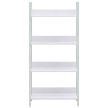 4-Layer Book Shelf White 60x27.6x124.5 cm Engineered Wood