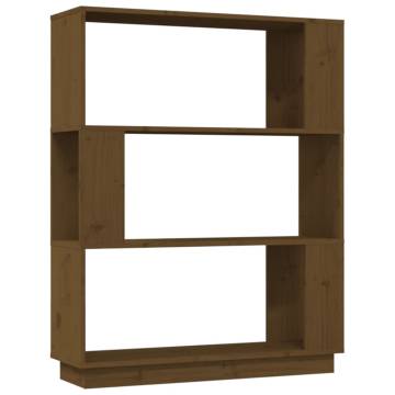 Book Cabinet/Room Divider Honey Brown 80x25x101 cm Solid Wood