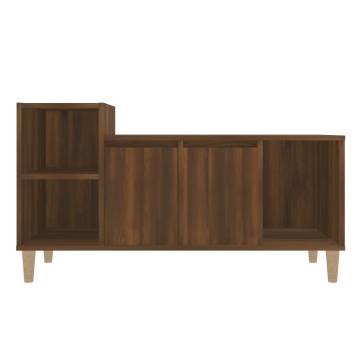 TV Cabinet Brown Oak 100x35x55 cm Engineered Wood