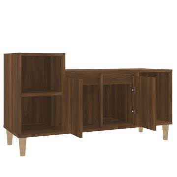 TV Cabinet Brown Oak 100x35x55 cm Engineered Wood