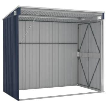 Wall-mounted Garden Shed Anthracite 118x194x178 cm Steel