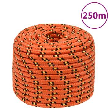 Boat Rope Orange 14 mm 250 m Polypropylene