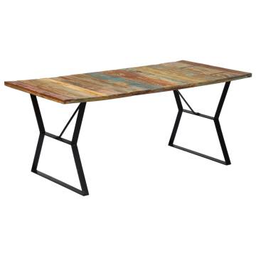 Dining Table 180x90x76 cm Solid Reclaimed Wood