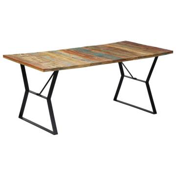 Dining Table 180x90x76 cm Solid Reclaimed Wood