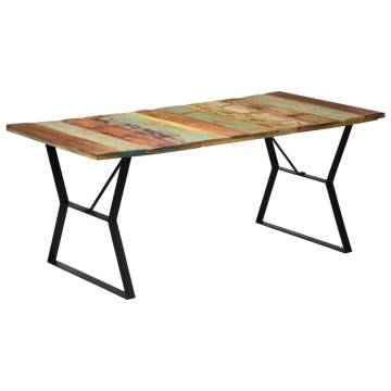 Dining Table 180x90x76 cm Solid Reclaimed Wood