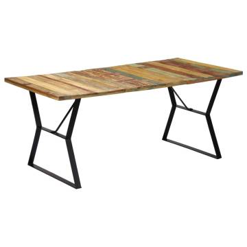 Dining Table 180x90x76 cm Solid Reclaimed Wood