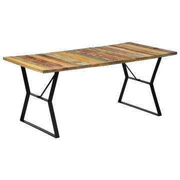 Dining Table 180x90x76 cm Solid Reclaimed Wood