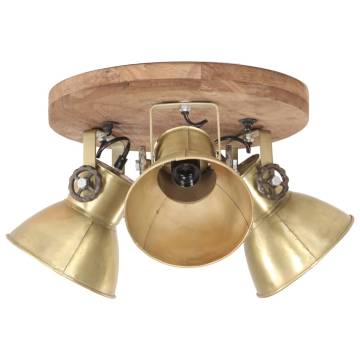 Industrial Ceiling Lamp 25 W Brass 42x27cm E27