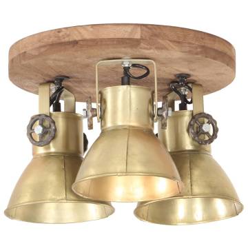 Industrial Ceiling Lamp 25 W Brass 42x27cm E27