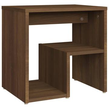 Bed Cabinets 2 pcs Brown Oak 40x30x40 cm Engineered Wood