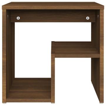 Bed Cabinets 2 pcs Brown Oak 40x30x40 cm Engineered Wood