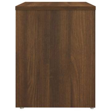 Bed Cabinets 2 pcs Brown Oak 40x30x40 cm Engineered Wood