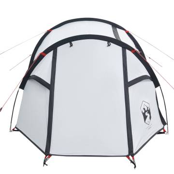 Camping Tent 2-Person White Blackout Fabric Waterproof