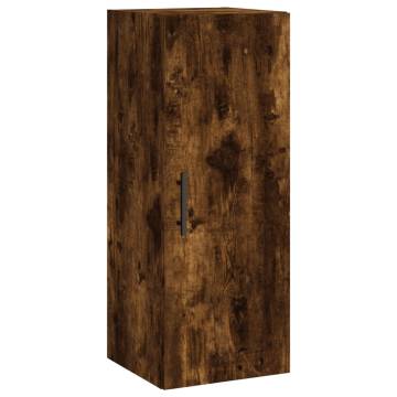 Wall Mounted Cabinet Smoked Oak 34.5x34x90 cm