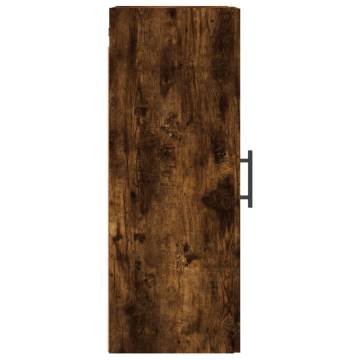 Wall Mounted Cabinet Smoked Oak 34.5x34x90 cm