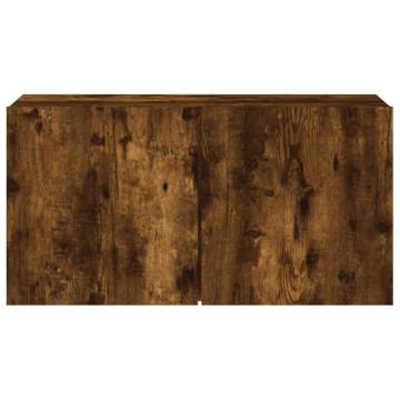 TV Cabinet Wall-mounted Smoked Oak 80x30x41 cm