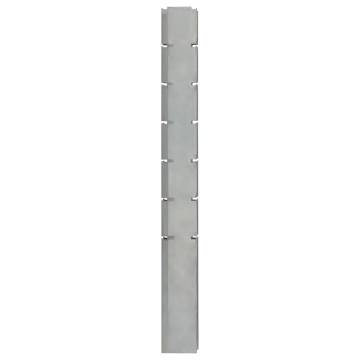 Garden Fence Posts 40 pcs Silver 180 cm Galvanised Steel