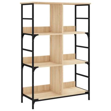 Bookshelf Sonoma Oak 78.5x33x117.5 cm Engineered Wood