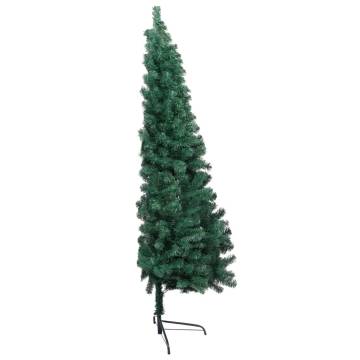 Artificial Half Pre-lit Christmas Tree with Ball Set Green 180 cm