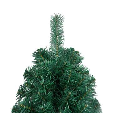 Artificial Half Pre-lit Christmas Tree with Ball Set Green 180 cm