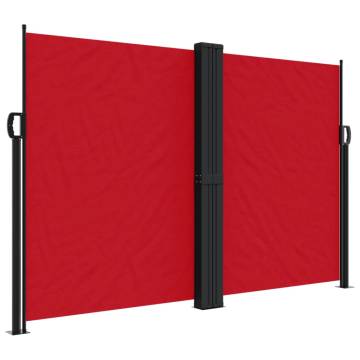 Retractable Side Awning Red 160x1200 cm