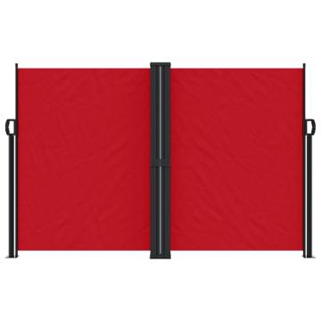 Retractable Side Awning Red 160x1200 cm