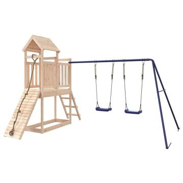 Outdoor Playset Solid Wood Pine