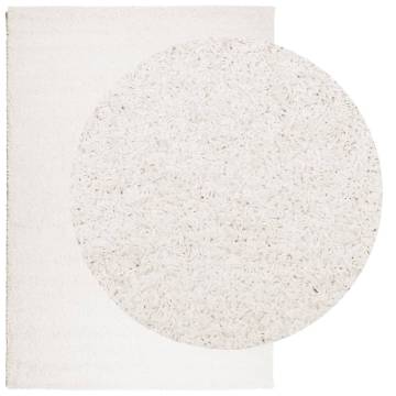 Shaggy Rug High Pile Modern Cream 120x170 cm