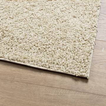 Shaggy Rug High Pile Modern Gold 160x160 cm