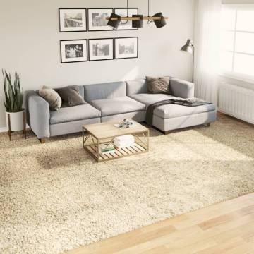 Shaggy Rug High Pile Modern Gold 300x400 cm