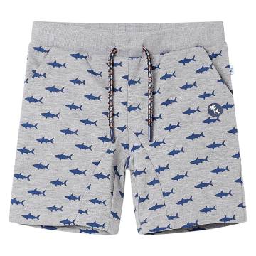 Kids' Shorts with Drawstring Light Grey Melange 140