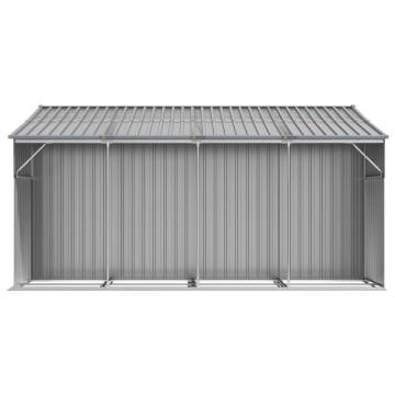 Garden Shed Grey 277x365.5x179 cm Galvanised Steel