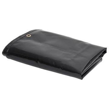 Tarpaulin 650 g/m² 1.5x6 m Black